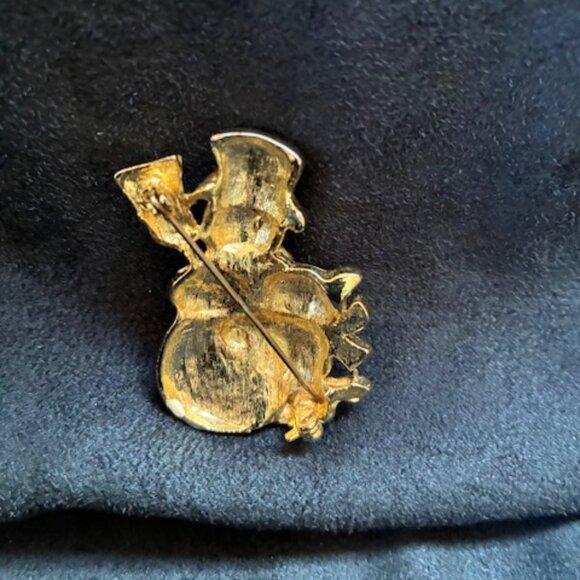 Snowman brooch / coat pin. - Picture 3 of 3